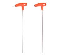 QUARKZMAN 2 Pcs Llave Hexagonal con Mango en T de 4 mm Métrica Cr-V Brazo Extra Largo Llave de Hexágono Interior Herramienta de Reparación para Mantenimiento Automotriz