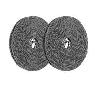 QUARKZMAN 2 Pcs Tendedero Portátil para Viajes, 10M/32.8ft Cuerda para Tender Exterior Perchero Plegable con Ganchos para Patio Trasero Casa, Gris