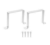QUARKZMAN 2 Piezas Abrazadera En Forma De U Para Tubo Cuadrado 100x100mm Soporte En Forma De U De Acero Inoxidable 304 Abrazadera De Correa Cuadrada Con Tornillos Autoperforantes Phillips