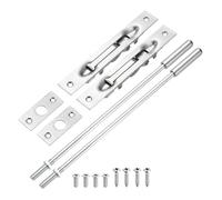 QUARKZMAN 2 Piezas Cerradura De Empotrar Con Varilla 12 Pulgadas Color | De Extensión, Cerradura De Seguridad Empotrada, Para Puertas Dobles Francesas, Puertas Compuestas, De Madera