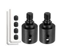 QUARKZMAN 2 Piezas Eje De árbol De Motor De 14 Mm A M10 En Acero 1045 | Muelas De Esmeril, Y Varillas Conectoras Deooe., Con Tornillos De Fijación Y Llave, Para Mandriles De Sierra Mini