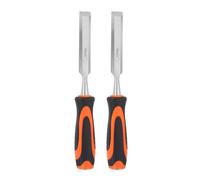 QUARKZMAN 2 Piezas Formón De Madera 11/16" Hoja Biselada De Acero CR-V | Herramientas De Carpintería, Con Mango De Plástico, Para Tallar Proyectos DIY De Carpintería