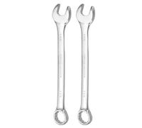 QUARKZMAN 2 Piezas Llave Combinada 1-1/16" Boca Abierta 10 Grados De Inclinación Boca De 12 Puntos Extremo Doble Llaves Herramientas Para Hogar Automotriz Maquinaria Reparaciones DIY