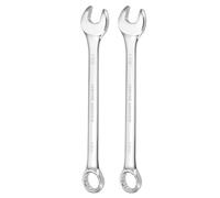 QUARKZMAN 2 Piezas Llave Combinada 1-1/32" Boca Abierta 10 Grados De Inclinación Boca De 12 Puntos Llaves Dobles Herramientas Para Hogar Automóvil Maquinaria Reparaciones DIY
