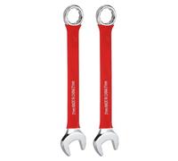 QUARKZMAN 2 Piezas Llave Combinada 21mm Métrica Boca Abierta 10 Grados De Inclinación Boca De Estria 12 Puntos Llave Doble Extremo Herramientas Para Reparaciones Domésticas Automotrices