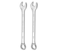 QUARKZMAN 2 Piezas Llave Combinada 5/8" Boca Abierta 10 Grados De Inclinación Boca De 12 Puntos Extremo Doble Llaves Herramientas Para Hogar Automotriz Maquinaria Reparación DIY