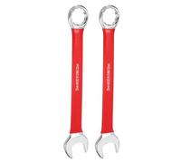 QUARKZMAN 2 Piezas Llave Combinada Métrica 32mm Boca Abierta 10 Grados De Inclinación Boca De 12 Puntos Llave Doble Herramientas Para Reparaciones De Automóviles Maquinaria Y Bricolaje