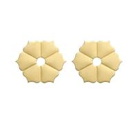 QUARKZMAN 2 Piezas Placa Posterior Para Tirador Gabinete, Placa Posterior Latón En Forma Hexagonal Flor 1.38 Pulgadas, Arandelas Decorativas Clásicas Para Muebles Junta Para Puertas Gabinete