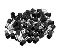 QUARKZMAN 2 Terminales de Cable de Crimpado x 50Pcs Conector de Terminal de Manguito Aislado para Cable de Crimpado [Negro 16mm]