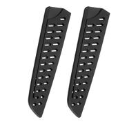 QUARKZMAN 2 Uds Fundas para Cuchillos Protectores de Borde de Hoja para Cuchillo Santoku de 7" Funda Protectora de Borde de Hoja Funda de Cuchillo Universal para Cocina, Negro