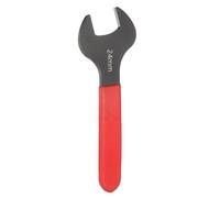 QUARKZMAN 24mm Llave Universal Métrica de Boca Fija Simple 15 Grados Ángulo | Llave Plana U Cabeza Mango Rojo Acero Carbono para Reparación Automotriz Muebles Ensamblaje Construcción Hogar