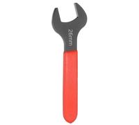 QUARKZMAN 26mm Llave Universal Métrica de Boca Fija Simple 15 Grados Ángulo | Llave Plana U Cabeza Mango Rojo Acero Carbono para Reparación Automotriz Muebles Ensamblaje Construcción Hogar