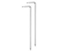 QUARKZMAN 2Pcs Llave de Trinquete Torx T10 Antimanipulación En Forma de Estrella 92mm Brazo Largo En Forma de L 6 Puntos Llave de Acero S2 Cromado para Reparaciones