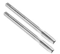 QUARKZMAN 2pcs Machos de Roscar de Flauta Recta 5/16-18 UNC Roscado 2B 4" Extra Largo HSS6542 Herramientas de Roscado y Fresado