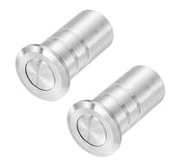 QUARKZMAN 2PCS Proteggi Polvere Serratura Porta 13mm/0.51", Inserti Blocco Scorrevole Sicurezza Antipolvere In Acciaio Inossidabile 304, Accessori Per Serratura A Cilindro Per Interni E