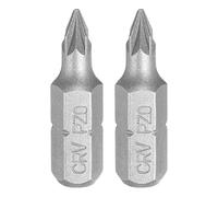 QUARKZMAN 2pcs Puntas Destornillador PZ0 Vástago Hexagonal 1/4" Cabeza Magnética Longitud 1" Acero CR-V Puntas Taladro Phillips Ranuradas Para Trabajos Reparación