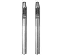 QUARKZMAN 2Pcs Punzón Hueco para Cuero de 5.5mm Herramienta de Perforación Redonda para Cinturón de Acero al Carbono Punzón Individual para Cortar Cuero Artesanal de Papel