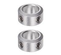 QUARKZMAN 2uds Eje Collar 10mm Interior Diámetro Aluminio Aleación Fijación Tornillo Eje Collarines, 16mm OD, 8mm Ancho, para Ejes de Carretilla, CNC Máquinas Herramientas, Anodización