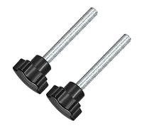QUARKZMAN 2uds M10 Estrella Tapa Sujeción Perilla Agarre 80mm Longitud | Macho Rosca Apriete Tornillo, Plástico, para Electrónico Equipo