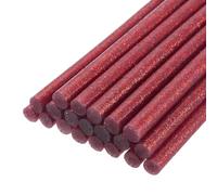 QUARKZMAN 30pcs Barras de Pegamento Caliente, 7x100mm Palos Universales de Pistola de Pegamento Termofusible Pegajoso para Bricolaje DIY Artesanías Manualidades, Rojo Brillante
