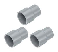 QUARKZMAN 3Pcs Reductor de Tubería de UPVC, 25 * 20mm Conector Reductor Acoplamiento para Tubería, Kit de Accesorios de Plomería PVC para Fontanería de Alcantarillado Doméstico, Gris