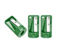QUARKZMAN 3pcs Sacapuntas de Carpintero Verde Sacapunta Manual Portátil | Afilalápices Cortador de Lápices de Solo Agujero Simple, para Escuela Oficina Carpintería Viajes Manualidad