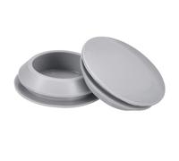 QUARKZMAN 3pcs Tapones para Agujero, Tapón de Silicona para 30-33mm Agujero Tapa Redonda de Goma con Cierre a Presión Impermeable Antipolvo para Botella Tubo Mueble Orificio, Gris