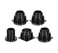 QUARKZMAN 4 Juego de Patas Niveladoras 38x38mm Pata de Mueble Negro