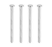 QUARKZMAN 4 pasadores para bisagra de puerta de 6 mm x 89 mm, bisagras de puerta cepilladas extraíbles para puertas de madera, bisagra interior, pasadores de seguridad para intercambio de puertas de