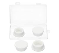 QUARKZMAN 4 Piezas Tapón de Silicona de Goma Flexible Suave Blanco