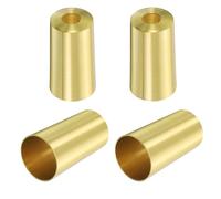 QUARKZMAN 4Pcs Cubiertas para Patas de Muebles de Metal, 1 x 2 Pulgadas Tapas Cónicas Doradas para Patas de Mesa, Aumentan la Altura, Protectores para Patas de Silla, Mesa, Sofá