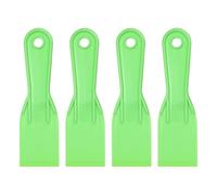 QUARKZMAN 4pcs Espátula De agramasa 1.97" Cuchillas De Plástico Flexible Desechables Herramienta De Limpieza Para Extender Pintura Reparación De Yeso Parches Pintura Verde