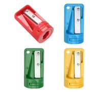 QUARKZMAN 4pcs Sacapuntas de Carpintero Kit Amarillo/Rojo/Azul Cielo/Verde