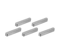 QUARKZMAN 5 Piezas Chaveta De Pluma Con Extremo Redondo, 6 X 6 X 35 Mm Chaveta Paralela Para Eje De Acero Al Carbono, Chaveta Para Maquinaria Para Conexión De Fijación Tipo Eje