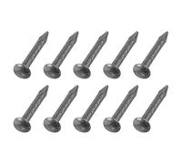 QUARKZMAN 500 Piezas De Clavos Pequeños De Hardware 1 X 8mm Negro Metálico | Clavo De Acero Al Carbono De Cabeza Redonda, Clavo Común De Acabado, Para Proyectos De Carpintería Doméstica