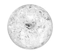 QUARKZMAN 50mm/2" Esfera Cristal Bola Vidrio Esfera Decorativa Transparente | Sólida Accesorio Bola Cristal Adorno, Con Grietas Hielo, Para Adivinación Lectura Fortuna Decoración Fuente Mesa