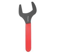 QUARKZMAN 75mm Llave Universal Métrica de Boca Fija Simple 15 Grados Ángulo | Llave Plana U Cabeza Mango Rojo Acero Carbono para Reparación Automotriz Muebles Ensamblaje Construcción Hogar