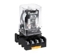 QUARKZMAN 8 Pines Relé De Potencia Electromagnético DPDT Bobina DC 12V 10A | MK2P-I, Relé Pequeño, JTX-2C, Con Base De Enchufe Terminal, 2NO 2NC