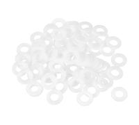 QUARKZMAN 85Pcs Arandelas Planas De Nylon M10 Arandelas Lisas Blanco | 10mm DI 15mm De 1mm De Espesor, Espaciadores De Plástico, Para Tornillos Tuercas Reparación De Fontanería Grifos De Jardín