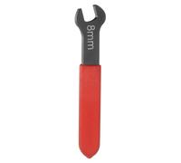 QUARKZMAN 8mm Llave Universal Métrica de Boca Fija Simple 15 Grados Ángulo | Llave Plana U Cabeza Mango Rojo Acero Carbono para Reparación Automotriz Muebles Ensamblaje Construcción Hogar