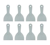 QUARKZMAN 8pcs Espátula De agramasa 3.94" Cuchillas De agramasa Plásticas Flexibles Desechables Herramienta De Limpieza Para Extender Pintura Reparación De Parches Relleno Color Gris