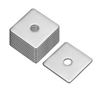 QUARKZMAN Arandela Cuadrada, 10Pcs M6x30x30x2mm Arandelas De Placa Cuadrada De Acero Inoxidable 304 Separador De Almohadilla Plana Para Herrajes De Sujeción