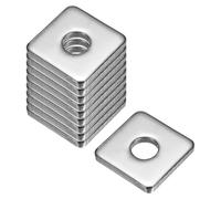 QUARKZMAN Arandela Cuadrada 10Pzs M10x30x30x4mm Acero Inoxidable 304 Arandelas De Placa Cuadrada Almohadilla Plana Espaciador Junta Para Herrajes De Sujeción