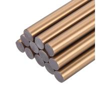 QUARKZMAN Barras de Pegamento Caliente, 11x200mm, 12Pcs Mini Palos de Pegamento Termofusible, Ideal para Bricolaje, Manualidades, Bronce Oro