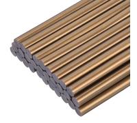 QUARKZMAN Barras de Pegamento Caliente, 7x100mm, 30Pcs Mini Palos de Pegamento Termofusible, Ideal para Bricolaje, Manualidades, Bronce Oro