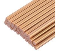 QUARKZMAN Barras de Pegamento Caliente, 7x100mm, 30Pcs Mini Palos de Pegamento Termofusible, Ideal para Bricolaje, Manualidades, Oro Metálico