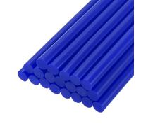 QUARKZMAN Barras de Pegamento Termofusible, 200mm de Largo x 11,m de Diámetro para Pistola de Pegamento Termofusible, Color Azul Brillante, 20 Unidades
