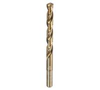 QUARKZMAN Brocas Helicoidal 25/64” de Diámetro Acero de Alta Velocidad 6542 Reduced Vástago 5" Longitud Superficie Pulida en Oro para Perforar Metal Duro, Acero Aleado