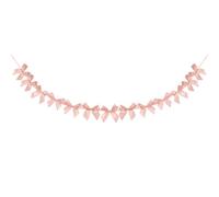 QUARKZMAN Cadena De Guirnalda De Moños Rosa Coreana Decoración 13 Pcs|1 De Moños De Satén Preensartados Para Fiestas De Cumpleaños Bodas Aniversarios Graduaciones