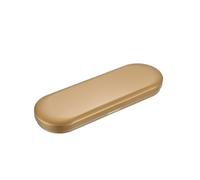 QUARKZMAN Cajas de Metal para Almacenamiento, 6.9x2.4x0.7, Rectangulares Doradas, Vacías con Bisagras, Organizadores para el Hogar para Bolígrafos y Pinceles de Maquillaje